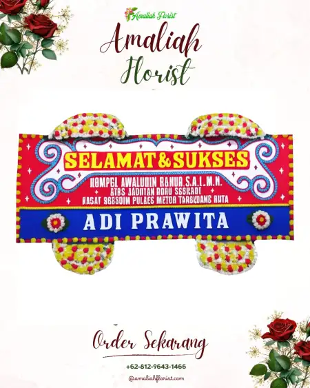 Papan Bunga Ucapan Selamat Banyubiru